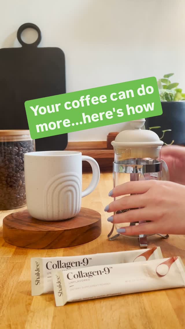 Coffee + Collagen = My 2-minute beauty + wellness ritual.
Busy mornings call for habits that do more.

While my beans brew, I stir in Shaklee Collagen-9 — because this isn’t just about looking good… it’s about feeling strong and supported, from the inside out.

Why I never skip it:
✔️ 9 essential amino acids
✔️ Helps reduce fine lines
✔️ Supports skin, hair, nails, joints & muscles
✔️ No added sugar or artificial sweeteners
✔️ Mixes like magic in hot coffee

Small habit. Big impact.
#CollagenCoffee #BusyWomanWellness #MorningRituals #ShakleeCollagen9 #SimpleWellness